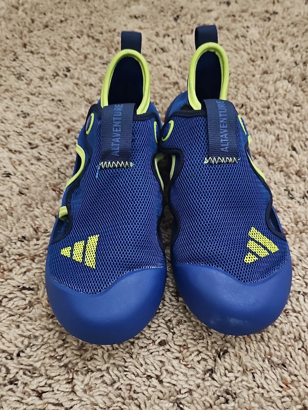 Kids Navy & Neon Green Water Shoes